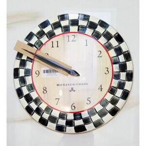 MACKENSIE CHILDS COURTLY CHECK CLOCK NEW OPEN